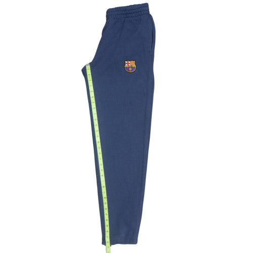 Nike Men's Blue Barcelona Football Joggers Medium Fleece Activewear