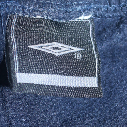 Umbro Men's Blue Fleece Sweatpants M Regular Tapered Fit Activewear