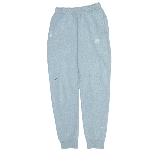 Nike Men's Grey Jogger Sweatpants S Regular Fit Fleece Tapered