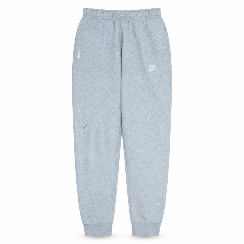 Nike Men's Grey Jogger Sweatpants S Regular Fit Fleece Tapered