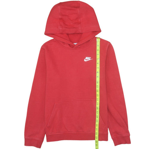 Nike Boys Red Pullover Hoodie XL 158-170cm Fleece Sweatshirt