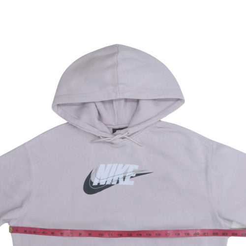 Nike Womens Lilac XS Pullover Hoodie Cotton Blend Logo Sweatshirt