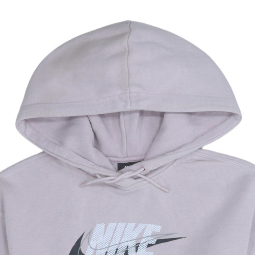 Nike Womens Lilac XS Pullover Hoodie Cotton Blend Logo Sweatshirt