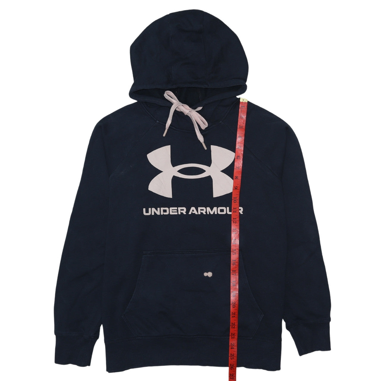 Under Armour Womens Navy Hoodie Large Pullover Lightweight Cotton Blend