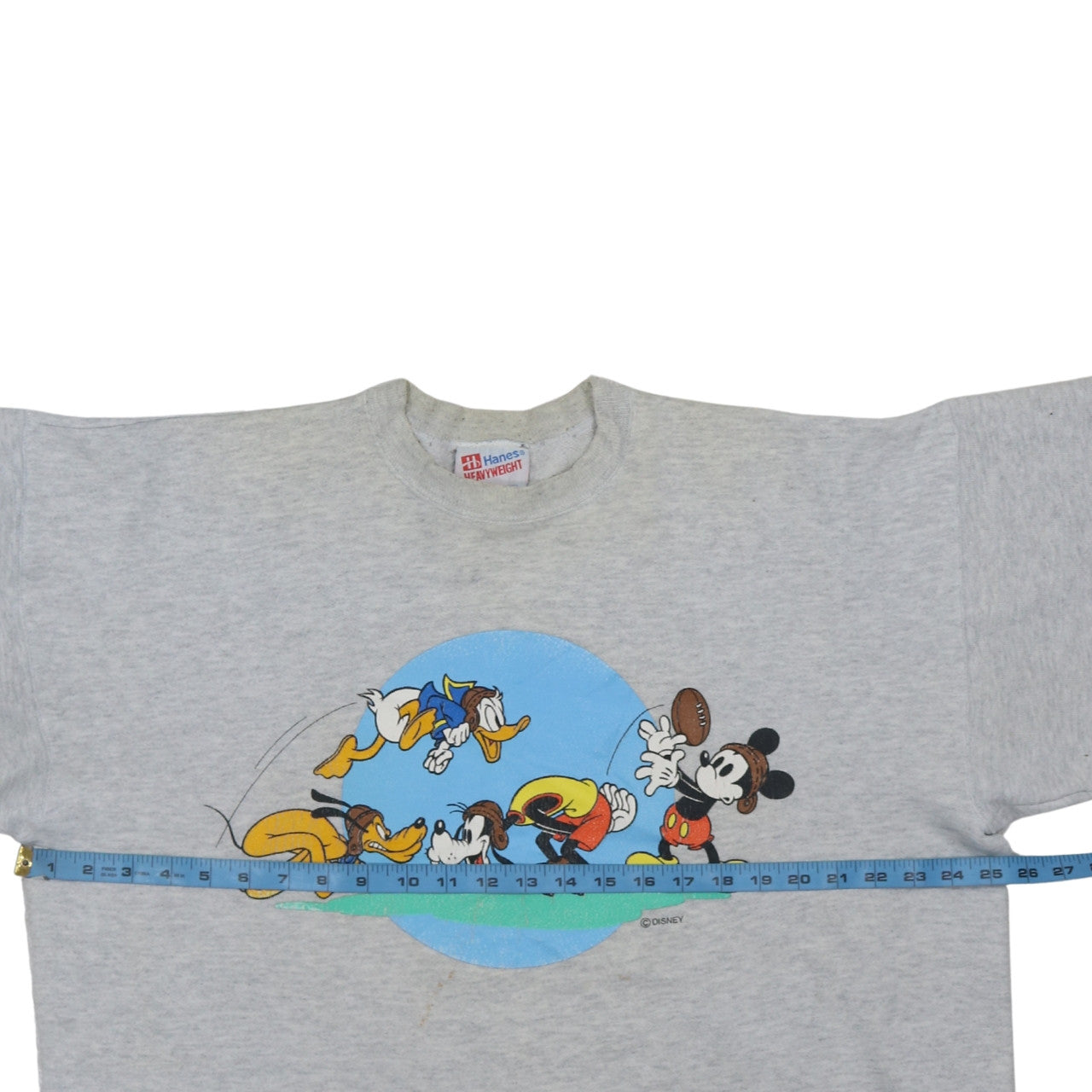 Hanes Women’s Grey Disney Mickey Mouse Sweatshirt XL Cotton Blend
