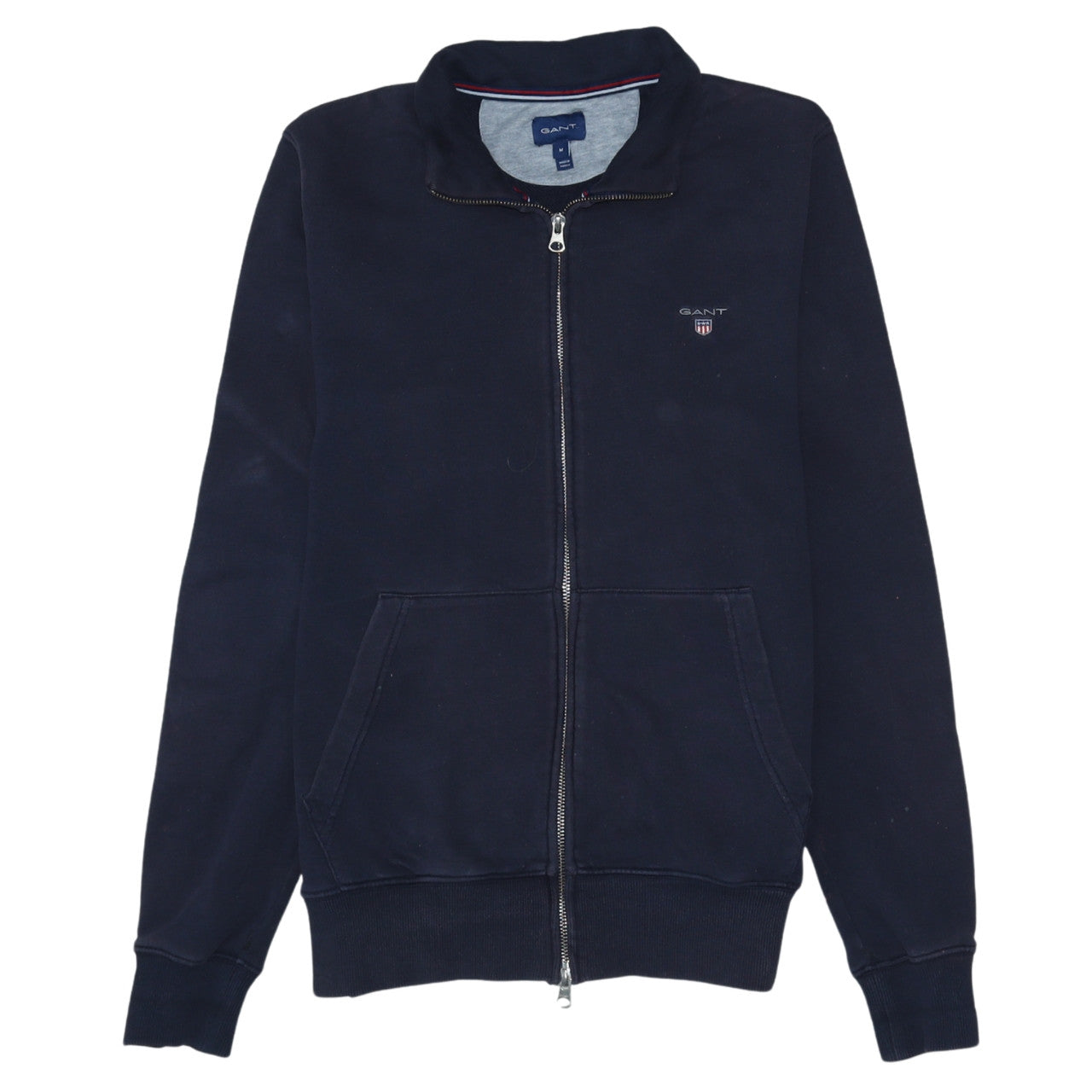 Gant Men's Blue Full Zip Fleece Jacket Size M Regular Fit