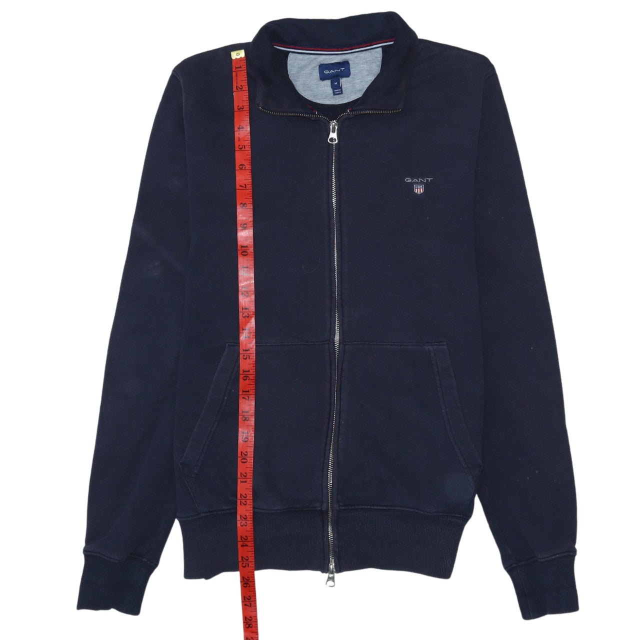 Gant Men's Blue Full Zip Fleece Jacket Size M Regular Fit