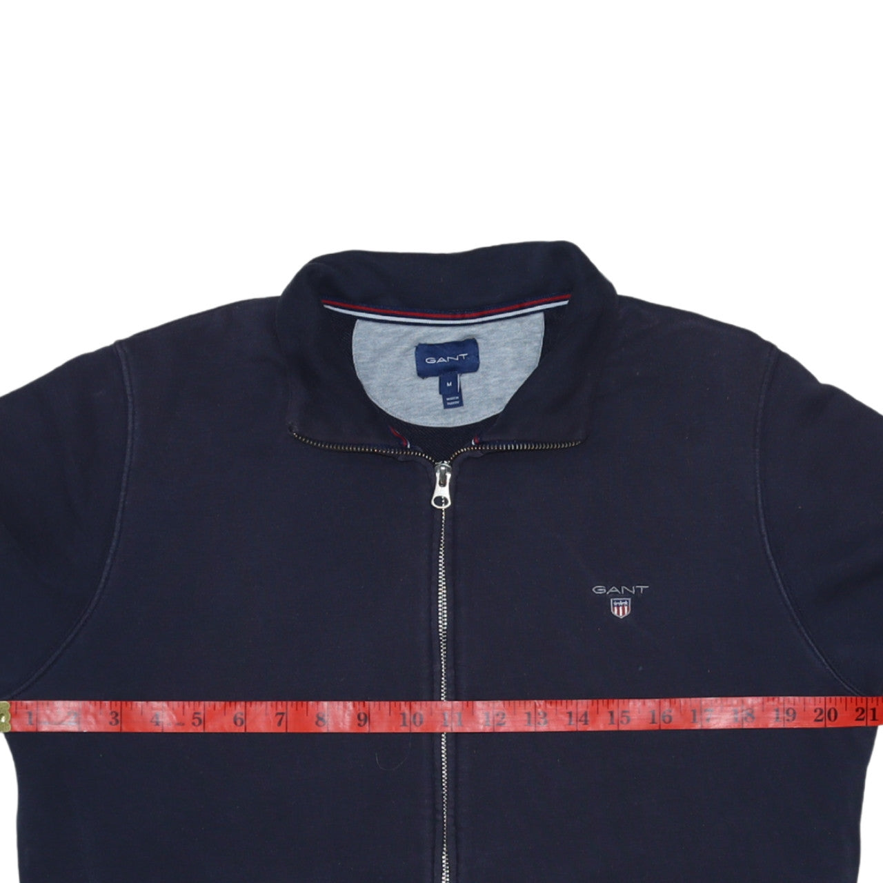 Gant Men's Blue Full Zip Fleece Jacket Size M Regular Fit