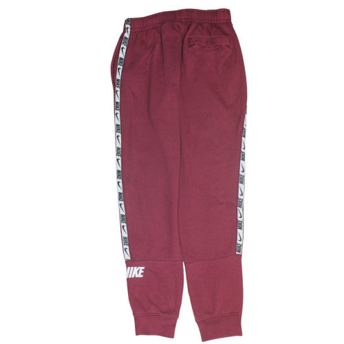Nike Men's Red Jogger Sweatpants M Standard Fit Tapered Leg Activewear