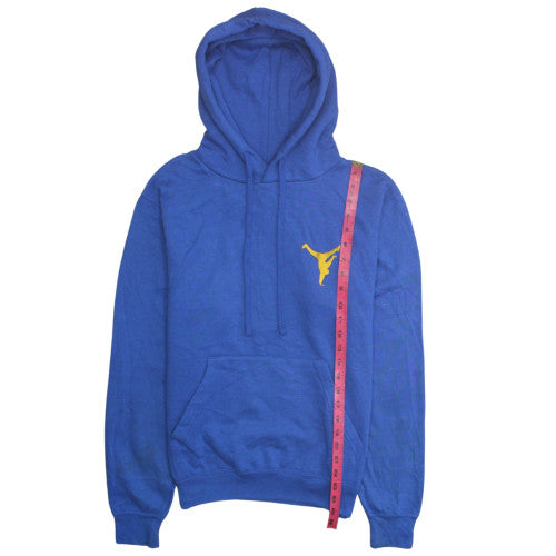 Russell Mens Blue Pullover Hoodie Small Sports Graphic Print
