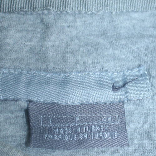 Nike Men's Grey Fleece Pullover Sweatshirt L Crew Neck Sports Style
