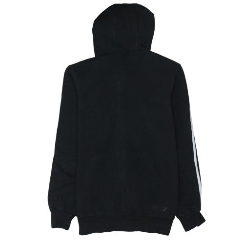 Adidas Men's Black Full Zip Hoodie Medium Logo Fleece Sweatshirt