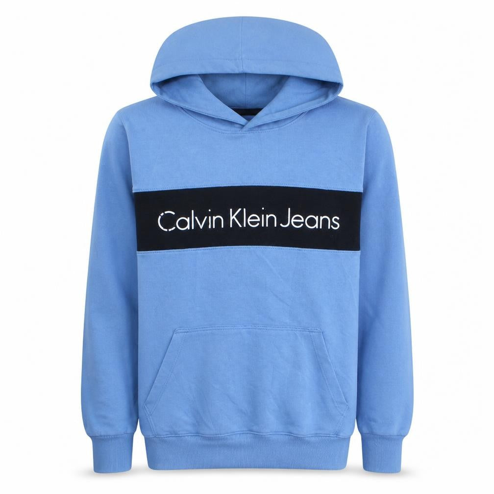 Calvin Klein Jeans Men's Blue Regular Fit Pullover Hoodie M
