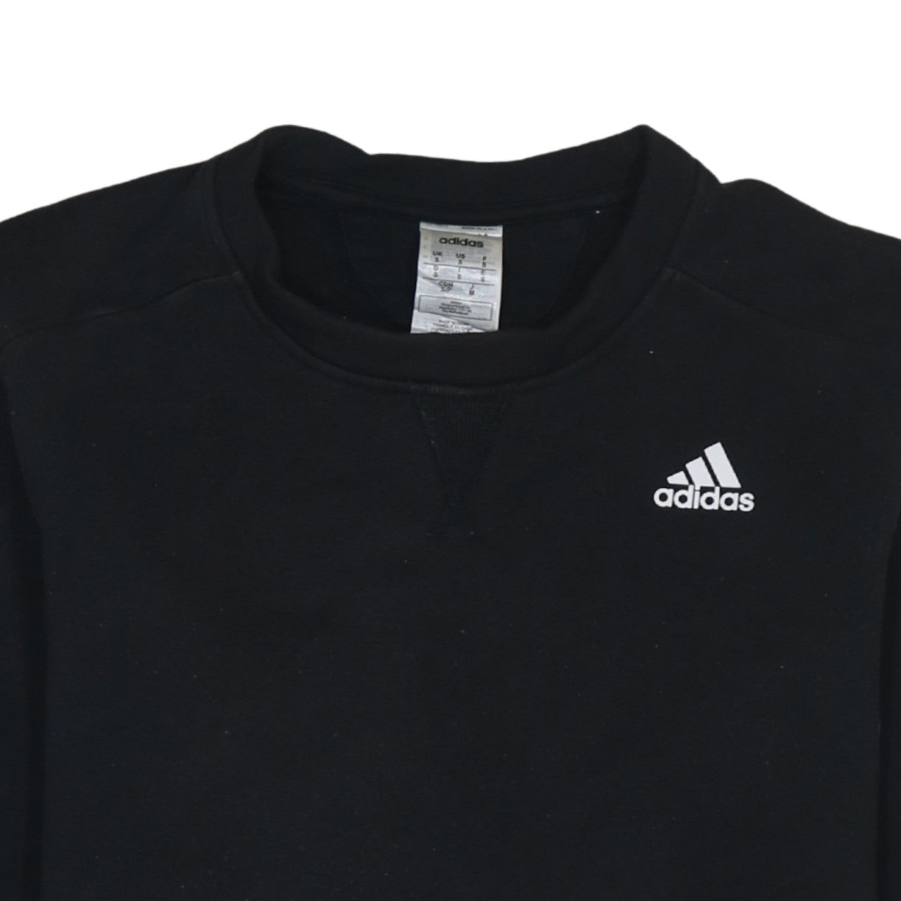 Adidas Men's Black Crew Neck Pullover Sweatshirt Size S