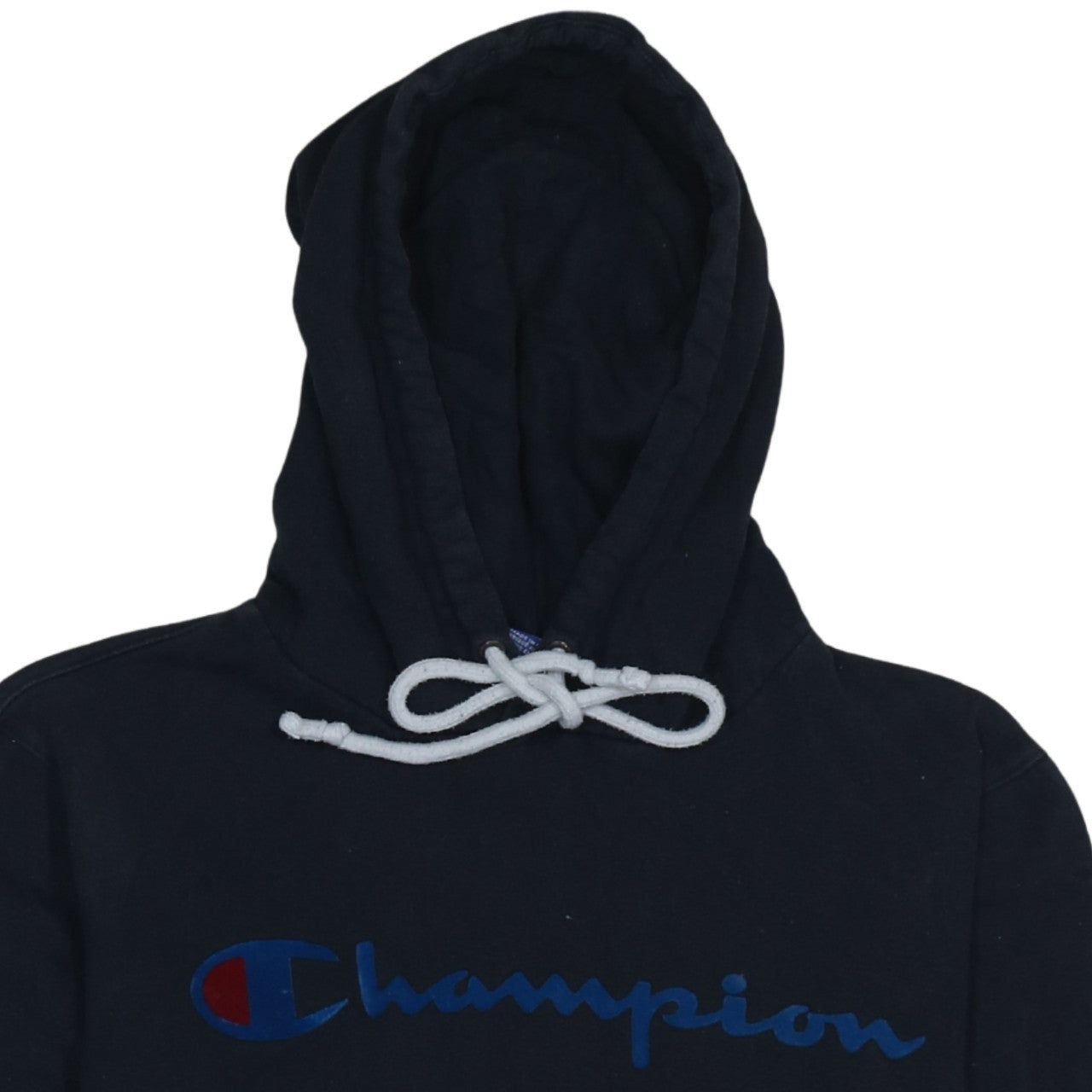 Champion Mens Black Small Pullover Hoodie Logo Sweatshirt