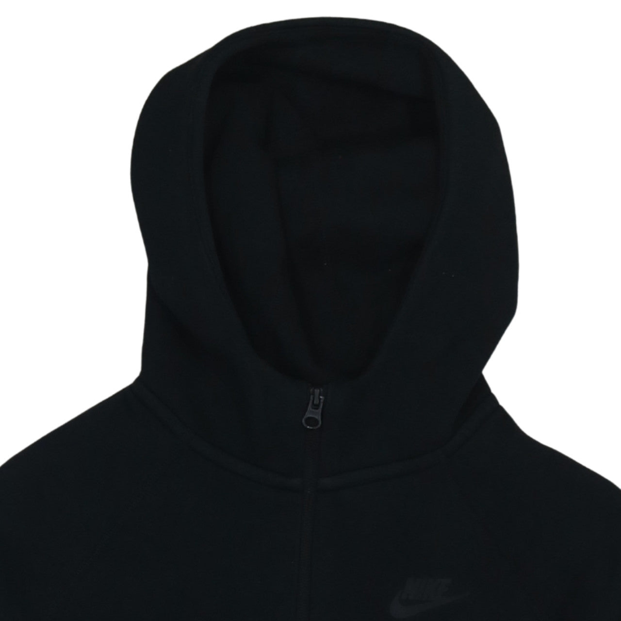 Nike Boys Black XL Full Zip Fleece Hoodie with Logo Detail