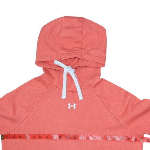 Under Armour Men's Pink Pullover Hoodie Medium Loose Fit Fleece