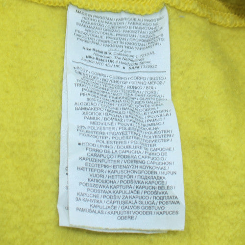 Nike Womens Yellow Pullover Hoodie XXL Relaxed Fit Cotton Blend