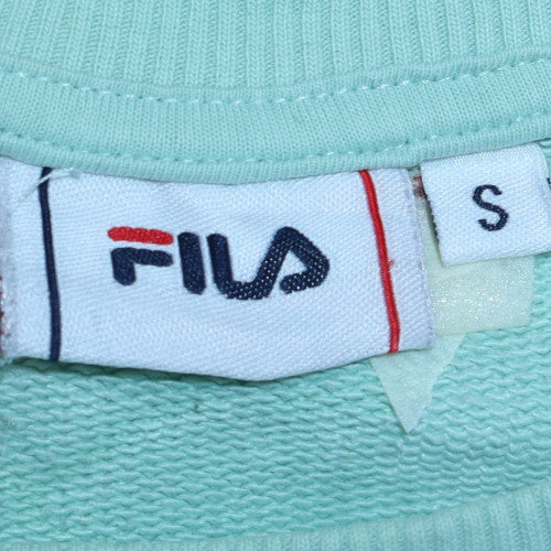 Fila Womens Mint Green Grey Colourblock Sweatshirt S
