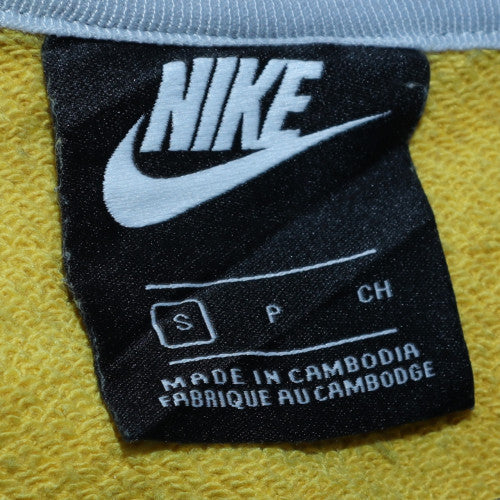Nike Men's Yellow Blue Crew Neck Sweatshirt Size S