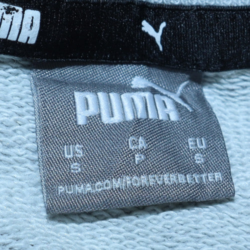 Puma Men's Grey Small Logo Pullover Sweatshirt Regular Fit