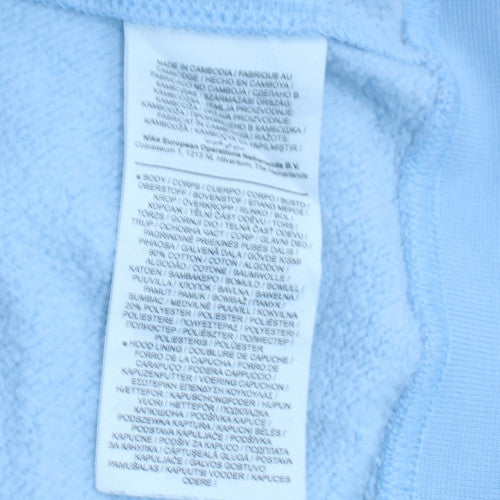 Nike Men’s Blue Pullover Hoodie Small Regular Fit Fleece Sportswear