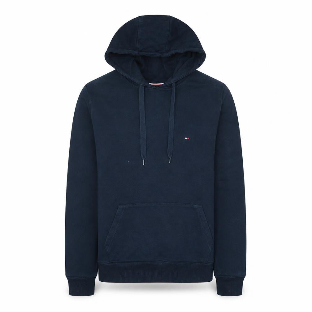 Tommy Hilfiger Men's Navy Pullover Hoodie Medium Cotton Blend