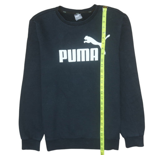Puma Men's Black Logo Pullover Sweatshirt Size M