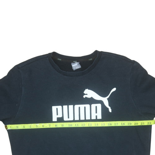 Puma Men's Black Logo Pullover Sweatshirt Size M