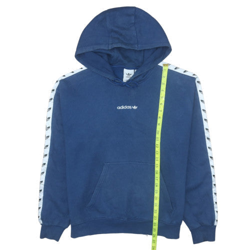 Adidas Mens Blue Pullover Hoodie M Regular Fit Sports Fleece