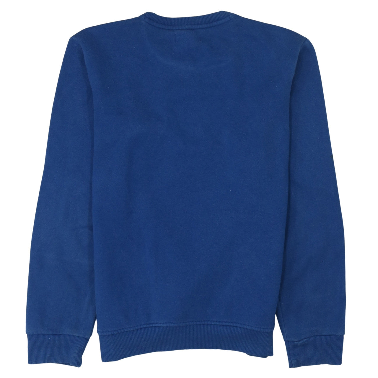 Adidas Mens Blue Crew Neck Logo Pullover Sweatshirt Size S