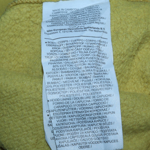 Nike Men’s Yellow Pullover Hoodie Regular Fit Medium