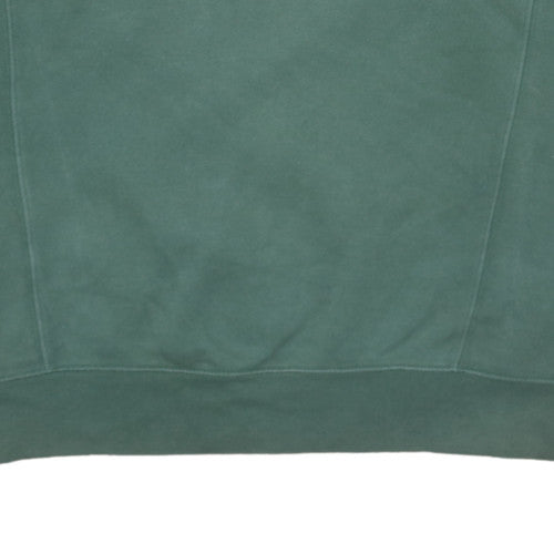 Nike Men's Green & Black Colourblock Crew Neck Sweatshirt L Classic Fit