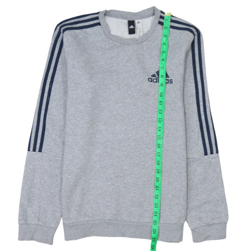 Adidas Men's Grey Crew Neck Pullover Sweatshirt Medium