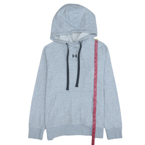 Under Armour Men's Grey Pullover Hoodie Size S Relaxed Fit Fleece