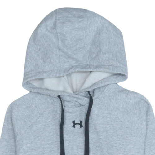 Under Armour Men's Grey Pullover Hoodie Size S Relaxed Fit Fleece