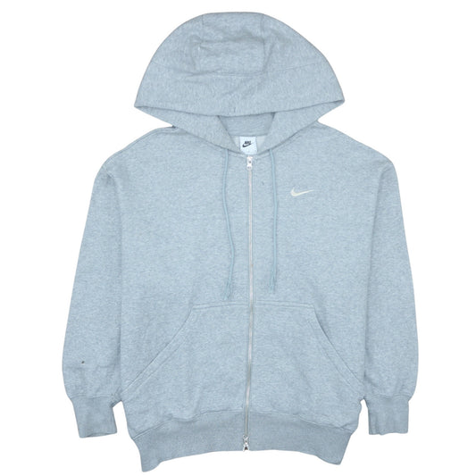 Nike Men's Grey Full Zip Hoodie M Logo Sportswear Sweatshirt