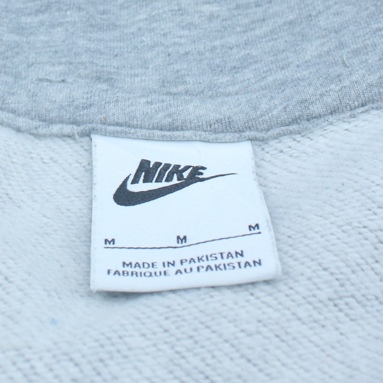 Nike Men's Grey Full Zip Hoodie M Logo Sportswear Sweatshirt