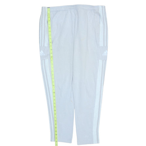 Adidas Men’s Grey XL Track Pants Tapered Fit Activewear Trousers