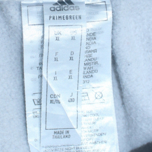Adidas Men’s Grey XL Track Pants Tapered Fit Activewear Trousers