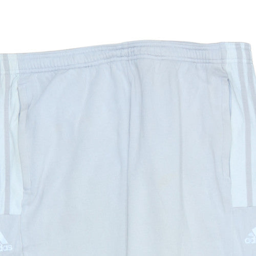 Adidas Men’s Grey XL Track Pants Tapered Fit Activewear Trousers