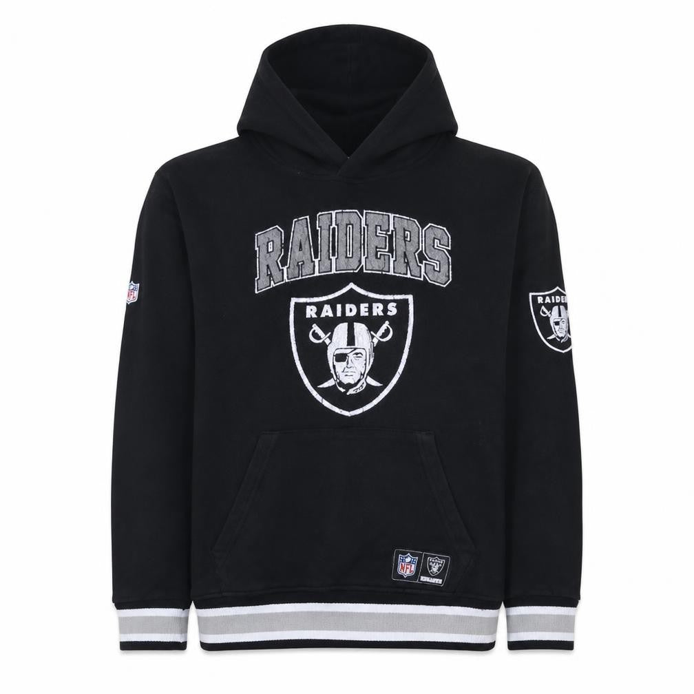 Primark NFL Raiders Men's Black Pullover Hoodie Size M Regular Fit