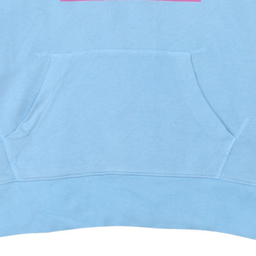 Levi's Mens Blue Pullover Hoodie M Graphic Logo Cotton Blend