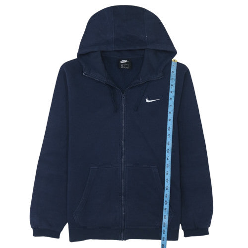 Nike Men's Blue Full Zip Hoodie Size M Regular Fit Fleece