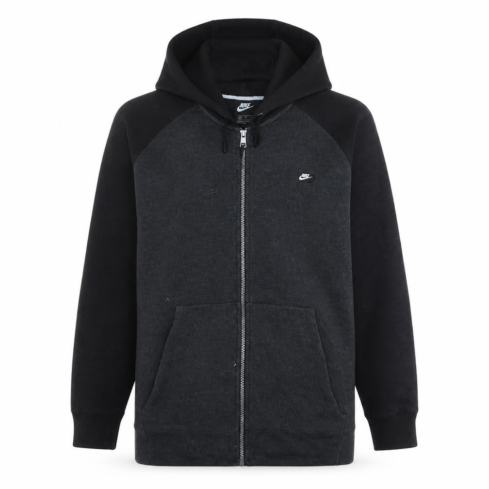 Nike Men's Black XL Full Zip Fleece Hoodie Sweatshirt