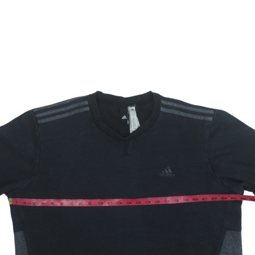 Adidas Mens Black XL Sweatshirt Crew Neck Long Sleeve Logo Pullover