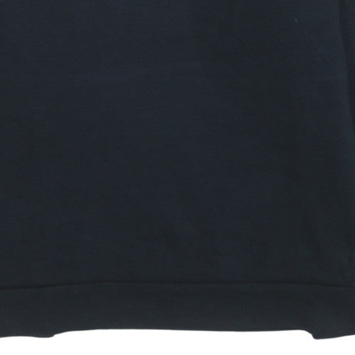 Adidas Mens Black XL Sweatshirt Crew Neck Long Sleeve Logo Pullover
