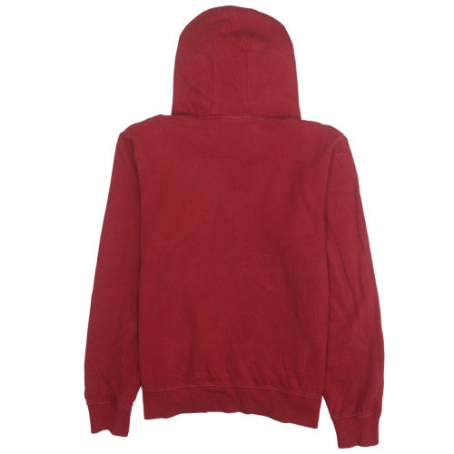 Champion Men's Red Pullover Hoodie Medium Logo Graphic Fleece
