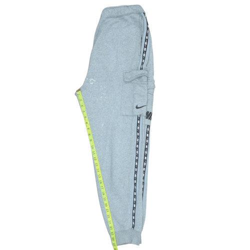 Nike Men's Grey Jogger Fleece Cargo Sweatpants L Regular Fit