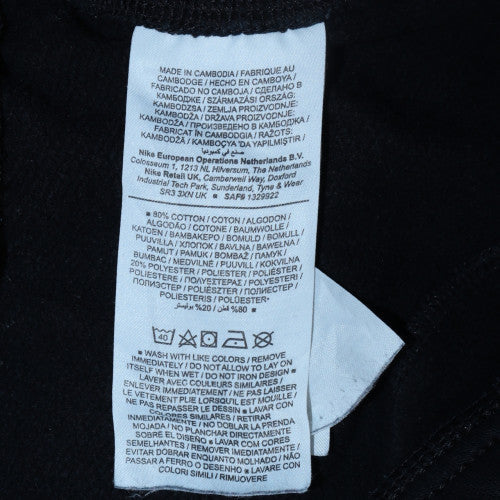 Nike Men's Black Small Jogger Sweatpants Fleece Elastic Waist